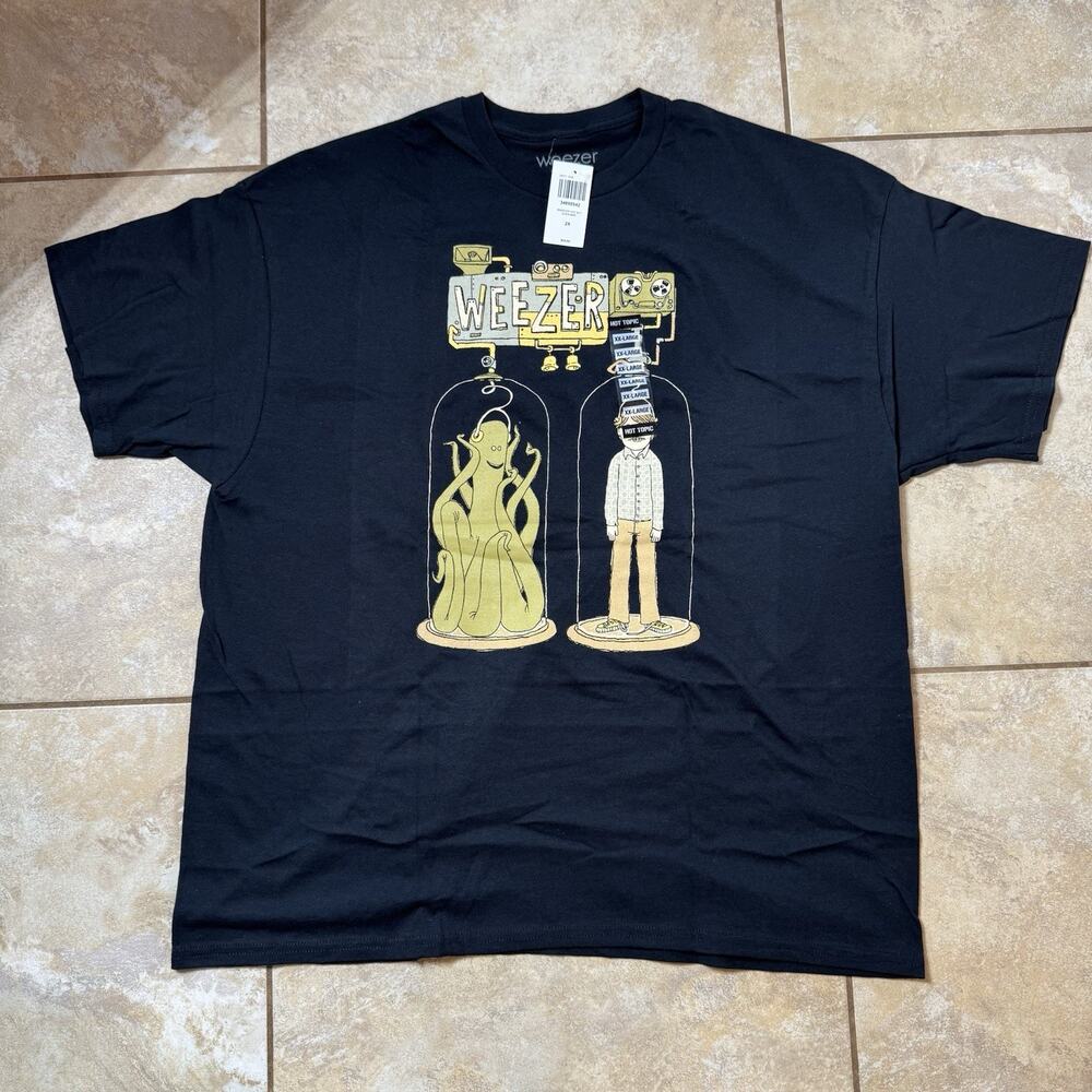 Weezer Alien & Man T-Shirt Size 2XL New With Tags